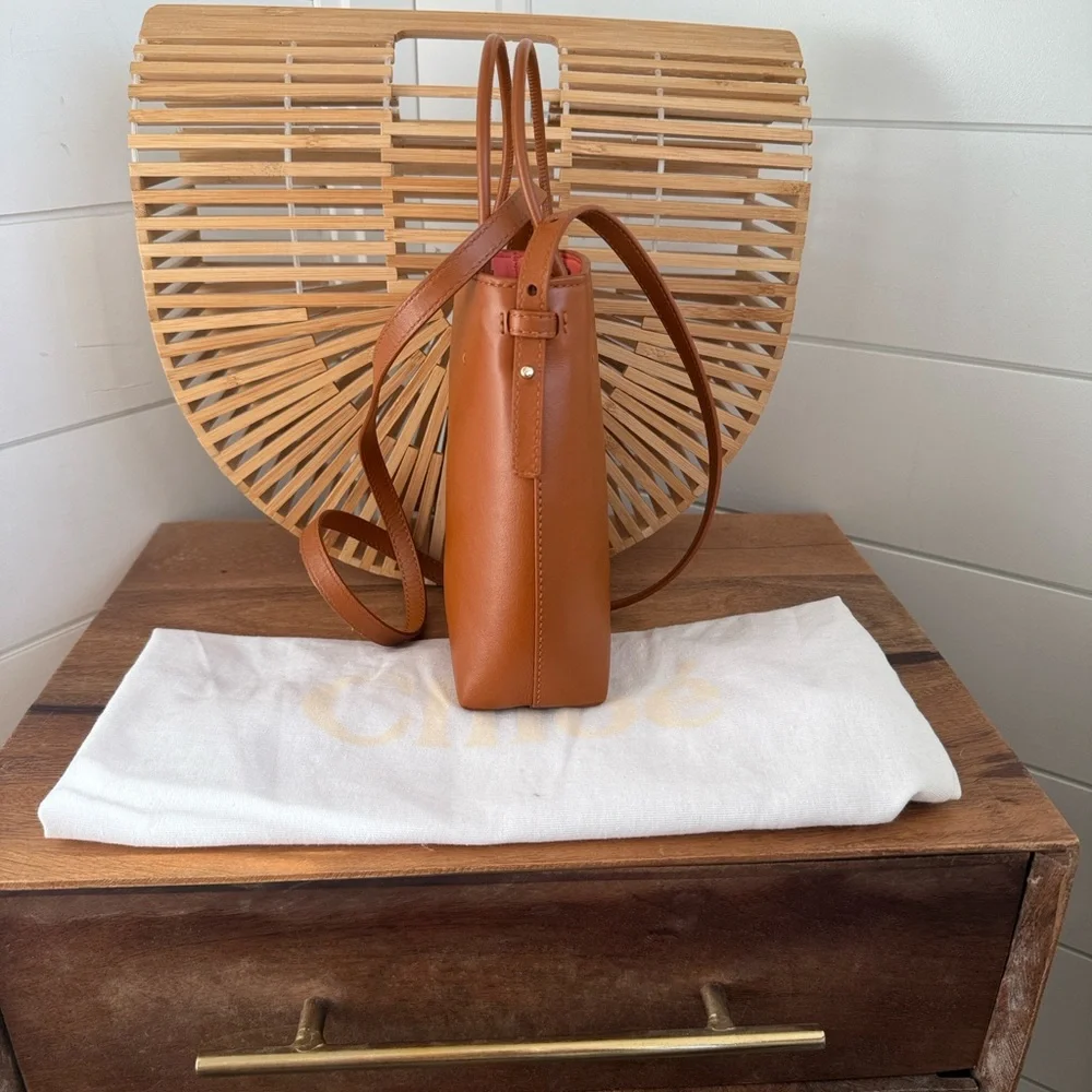 Chloe micro sense bag in caramel - Picture 7 of 16